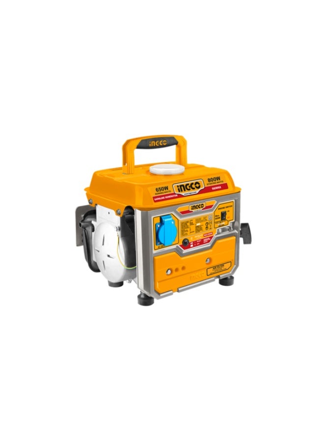 إنجكو مولد كهرباء بنزين إنجكو [GE8002-8] – قدرة قصوى 0.8 كيلوواط، محرك ثنائي الأشواط، تشغيل يدوي - Image 1